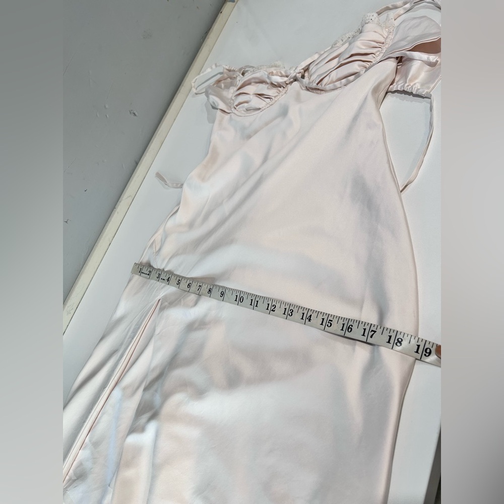 Babyboo Chic Cream Slip Dress with Slit - Picture 15 of 16